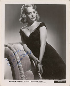 Lot #5318 Virginia Gilmore Signed Photograph