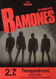 Lot #5256  Ramones Tempodrum Concert Poster