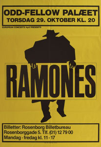 Lot #5246  Ramones 'Odd-Fellow' 1981 Concert Poster - Image 1