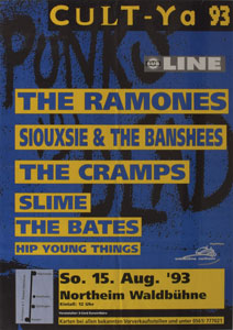 Lot #5250  Ramones Germany 1993 Concert Poster