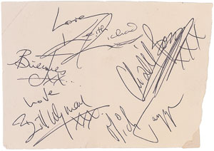 Lot #5085  Rolling Stones Signatures