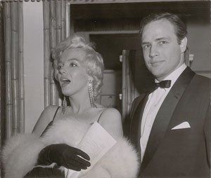 Lot #5278 Marilyn Monroe and Marlon Brando Original Photograph - Image 1