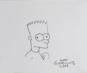 Lot #5472 Matt Groening Signed Book - Image 1