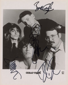 Lot #5170  Cheap Trick Signed Photograph - Image 1