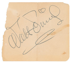 Lot #5478 Walt Disney Signature