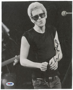 Lot #5187 Lou Reed Signed Photograph - Image 1