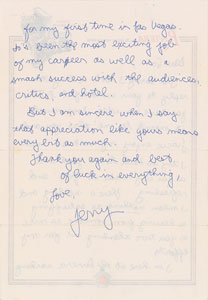 Lot #5409 Jerry Seinfeld Autograph Letter Signed - Image 2