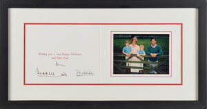 Lot #5531  Princess Diana and Prince Charles Signed Card - Image 1
