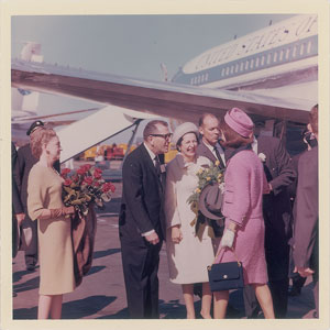 Lot #5567 Jacqueline Kennedy and Lady Bird Johnson Original Vintage Photograph by Cecil Stoughton - Image 1