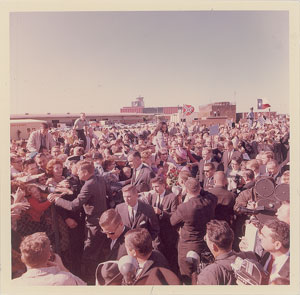 Lot #5568 John F. Kennedy in Dallas Original Vintage Photograph by Cecil Stoughton - Image 1
