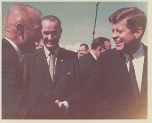 Lot #5544 John F. Kennedy and John Glenn Original Vintage Photograph by Cecil Stoughton - Image 1