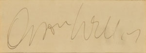 Lot #5358 Orson Welles Signature and Citizen Kane Production Design - Image 2