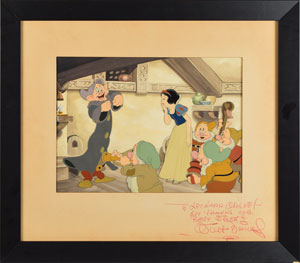 Lot #5481 Walt Disney signed production cel from  Snow White and the Seven Dwarfs - Image 1