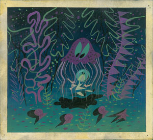 Lot #5492 Mary Blair concept painting from  Alice