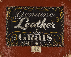 Lot #5072 Elvis Presley's Brown Leather Jacket - Image 3