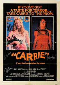 Lot #18  Carrie Cast and Stephen King Signed