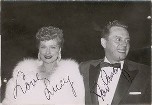 Lot #838 Lucille Ball and Desi Arnaz - Image 1