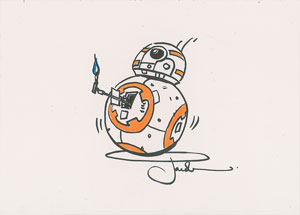 Lot #91  Star Wars: BB-8 Sketches - Image 2