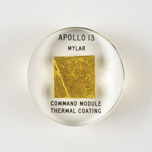 Lot #464  Apollo 13 Flown Command Module Mylar - Image 1