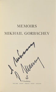 Lot #349 Mikhail Gorbachev - Image 1