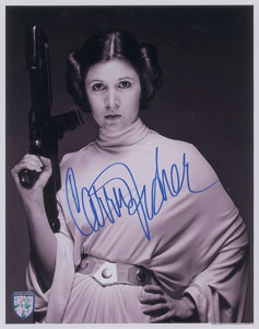 Lot #80 Carrie Fisher Signed Photograph