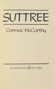 Lot #645 Cormac McCarthy