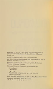 Lot #103 Larry Niven: Ringworld Signed Book - Image 3