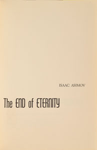Lot #110 Isaac Asimov: The End of Eternity First Edition Book - Image 1