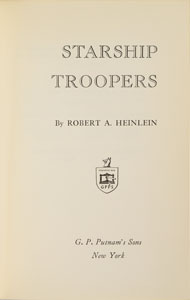 Lot #99 Robert Heinlein: Starship Troopers First Edition Book - Image 1