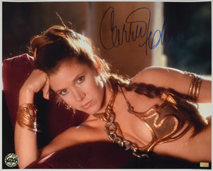 Lot #87 Carrie Fisher Signed Photograph