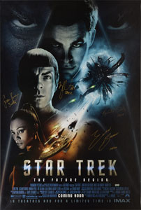 Lot #64  Star Trek Signed Poster - Image 1