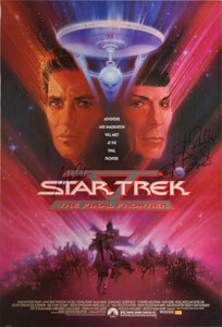 Lot #65  Star Trek V: The Final Frontier Signed Poster - Image 1