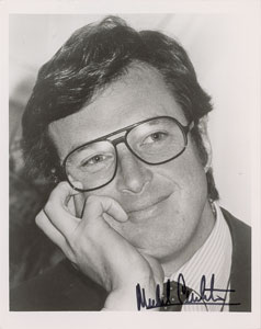 Lot #118 Michael Crichton Signed Photograph - Image 1