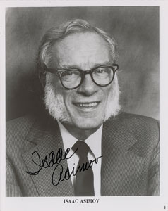 Lot #112 Isaac Asimov Signed Photograph and Typed Note - Image 1