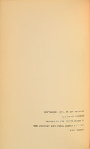 Lot #113 Ray Bradbury: The Illustrated Man Signed Book - Image 3