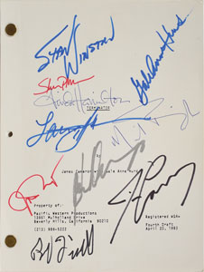 Lot #42  Terminator Signed Script - Image 1