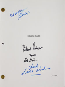 Lot #28  Forbidden Planet Signed Script - Image 1