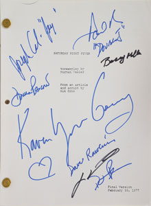 Lot #973  Saturday Night Fever Signed Script - Image 1