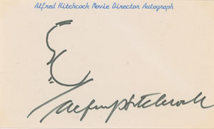 Lot #845 Alfred Hitchcock