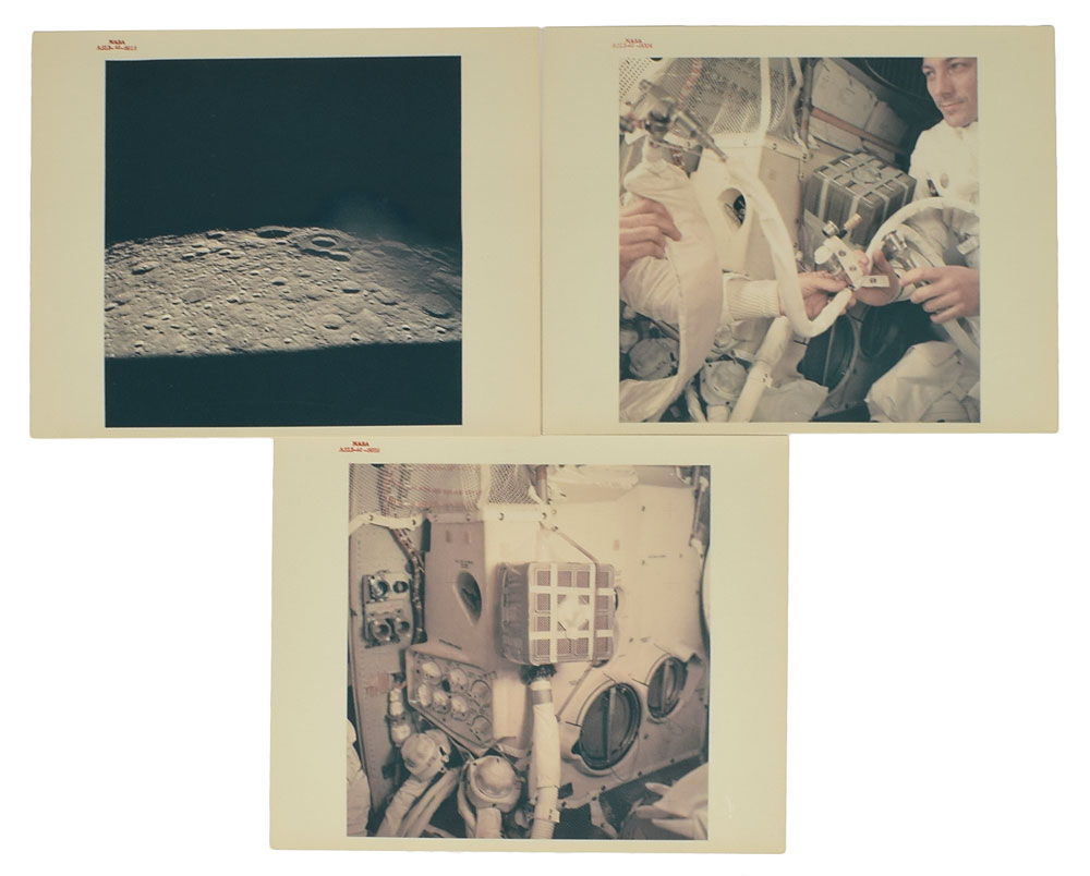 Lot #6459  Apollo 13 Group of (3) Photographs