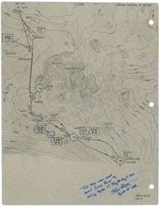 Lot #6524 Dave Scott's Apollo 15 Lunar Surface-Flown Combined LRV 'Photo' and 'Contour' Maps - Image 5