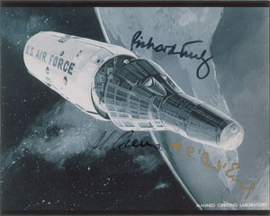 Lot #9199  Manned Orbiting Laboratory Signed Photograph - Image 1