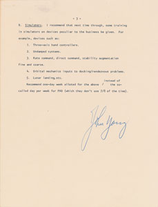 Lot #6171 John Young 1963 Signed Astronaut Training Critique - Image 3