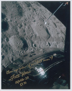 Lot #6482 Fred Haise Signed Photograph