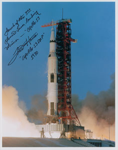 Lot #6484 Fred Haise Signed Photograph - Image 1