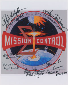 Lot #6202  Mission Control Signed Photograph - Image 1