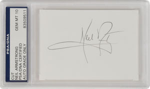 Lot #6366 Neil Armstrong Signature - Image 1