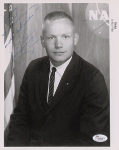 Lot #6372 Neil Armstrong Signed Photograph - Image 1