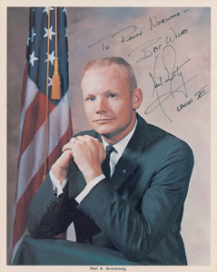 Lot #6374 Neil Armstrong Signed Photograph - Image 1