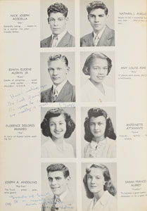 Lot #6337 Buzz Aldrin Signed 1947 High School
